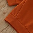 thumbnail image 3 of Gibobby Sudadera Forro Polar clásico con Cuello RedondoNiñas Niños otoño SIS Simple pulóver sudadera ropa de otoño(Naranja, 6-12 Meses), 3 of 5
