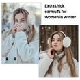 thumbnail image 6 of Loritta 2 Pcs Winter Earmuffs for Women Fluffy Cute Ear Muffs for Winter Black and White, 6 of 7
