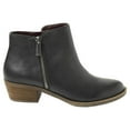 thumbnail image 2 of kensie Women's Black Leather Ghita Short Ankle Boots 8.5, 2 of 4