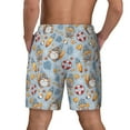 thumbnail image 2 of Lsque Mens Swim Trunks Summer Time With Gnome Pattern - Bathing Suit Compression Liner - Beach Swim Shorts Swimwear - (S-3XL) - Stretch Quick Dry -Small, 2 of 9