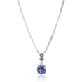 thumbnail image 2 of Set de joyas Nine West Purple con forma de collar y pendientes, tono plateado, 2 of 6