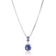 thumbnail image 2 of Set de joyas Nine West Purple con forma de collar y pendientes, tono plateado, 2 of 6
