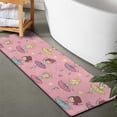 thumbnail image 2 of Ballet Princess Pattern Bathroom Rugs Mat,Non Slip Microfiber Bathroom Rug,Rubber Backing,Soft Bathroom Mats for Bathroom Floor,Tub and Shower,47x17in(120x43cm), 2 of 5