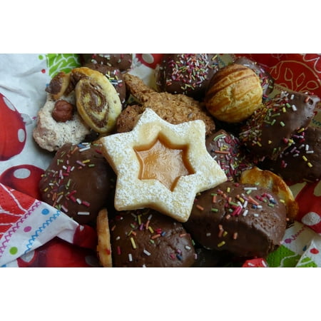 Canvas Print Baked Goods Bake Christmas Sweet Cookie Stretched Canvas 10 x
