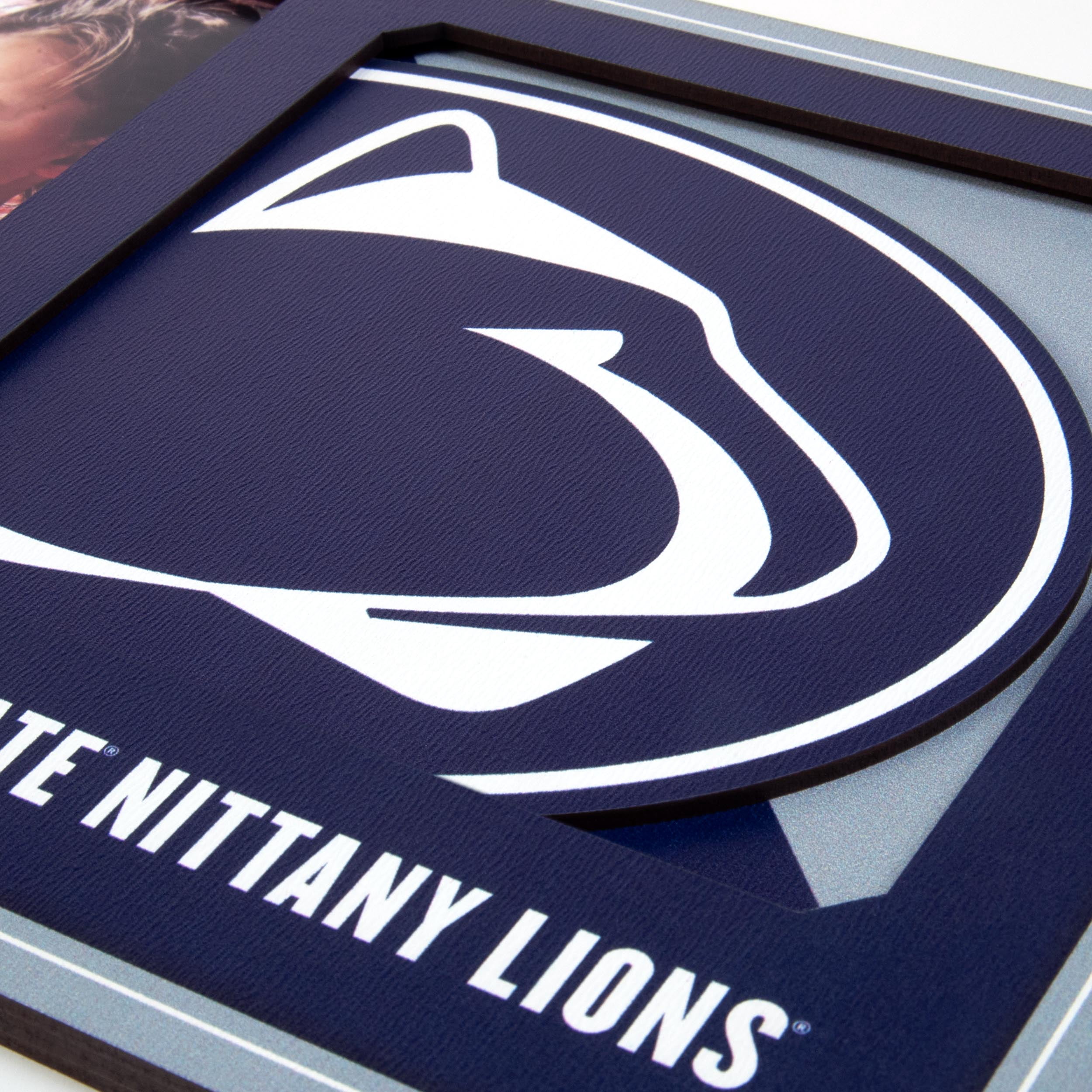 Penn State Nittany Lions 3D Logo Picture Frame