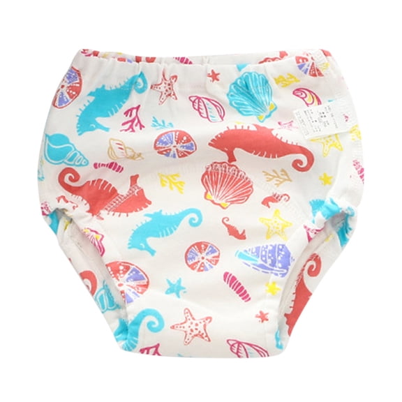 PINQI Sports Short Pants for Kids Unisex Cotton Reusable Training Underwear Nappies Breathable Boys Girls Training Underpants Shorts