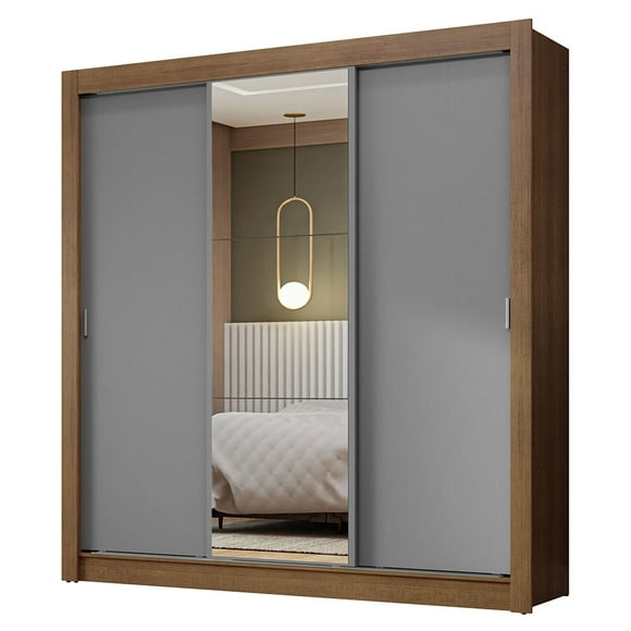 Ropero Closet Madesa Nobre 3 Puertas 1 Espejo BG 1