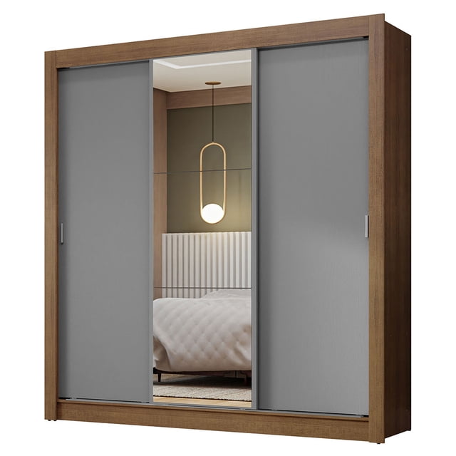 Ropero Closet Madesa Nobre 3 Puertas 1 Espejo BG 1