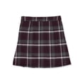 thumbnail image 2 of French Toast Big Girls' “Buckled” Plaid Scooter Skirt (Sizes 7 – 20) Color: burgundy/gray/white *plaid #91* Size: 16, 2 of 3