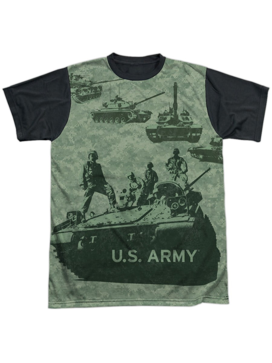 United States Armed Forces Army Tanks Through History Adult Black Back