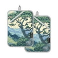thumbnail image 7 of Yayeee Pot Holders Kitchen Heat Resistant with Pocket 7"x9.8" Cotton Oven Cooking Hot Pads, Retro Tree, 7 of 7