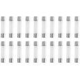 thumbnail image 1 of Fusible de tubo de vidrio de acción rápida de 20 piezas, 8 A, 8 amperios, 250 V, 6 mm x 30 mm, 1 of 5