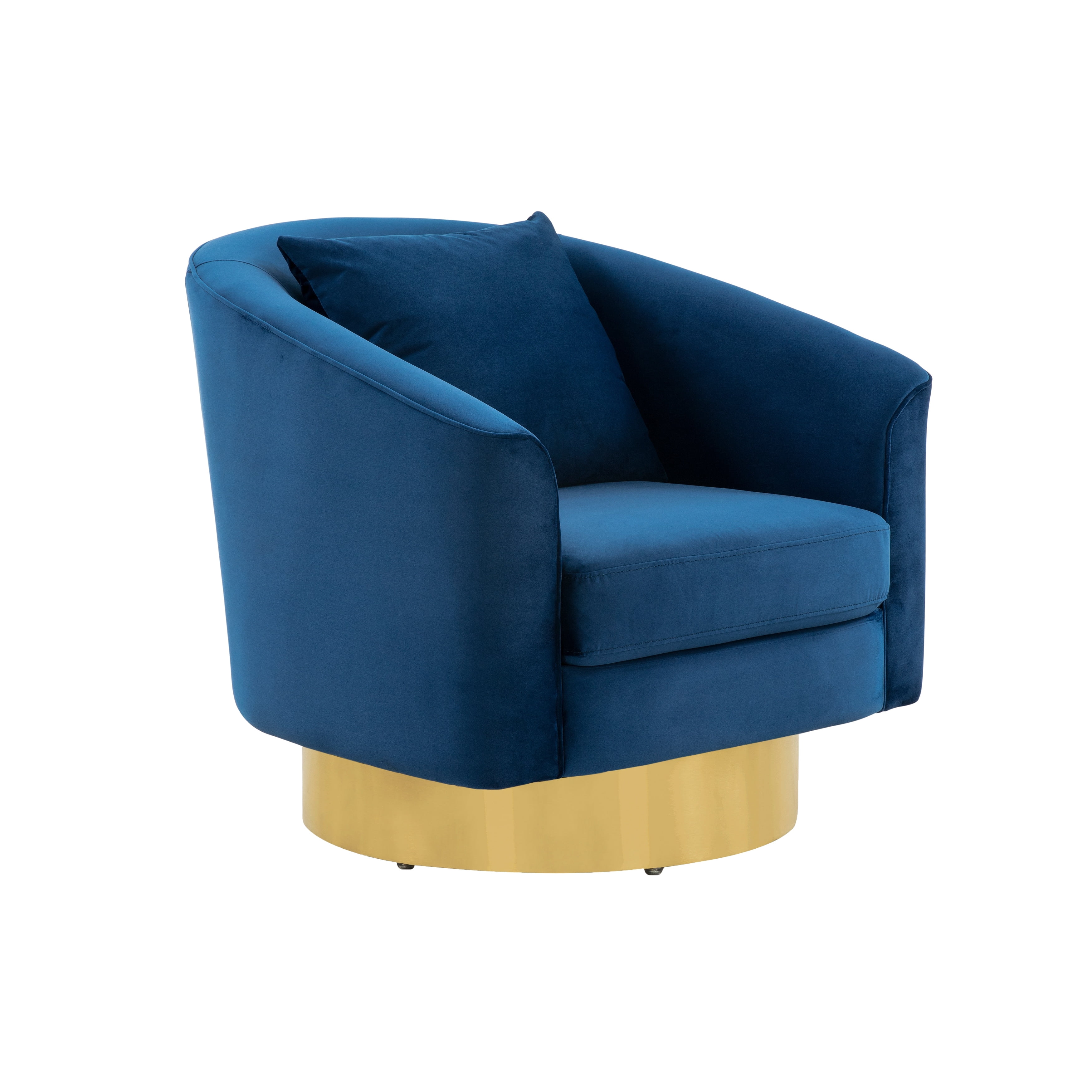 Safavieh Couture Joaquin Swivel Barrel Chair - Thumbnail 4