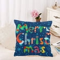 thumbnail image 2 of MKHERT Cute Merry Christmas Pillow Covers Pillowcase Throw Pillows 18x18 inch, 2 of 2