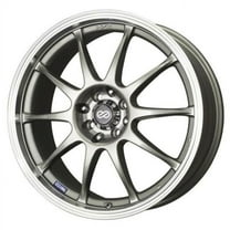 15 x 6.5 in. J10 5 x 100 & 114.3 mm 38 mm Offset 72.62 mm Bore Silver with Machined Lip Wheel