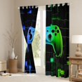 Erosebridal Blue Green Gradient Game Controller Curtains and Drapes ...