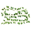 thumbnail image 3 of Plástico de ratán de imitación para colgar en la pared, planta verde, hoja, flor falsa, decoración de vides, tipo 1 12 Piezas Vogacara HA005117-01, 3 of 6