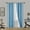 Blue, variant on Light Blue 1-Piece Noa Solid Blackout Grommet-Top Window Curtain Panel 37" W X 84" L