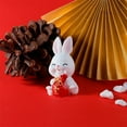 thumbnail image 1 of Fiudx Adorno de Conejo de Pascua, Escultura de Resina Tallada a Mano, Decoración Primaveral Única, Ideal para Sala de Estar, Dormitorio, Jardín, Reuniones Al Aire Libre, Regalo Familiar, Tamaño 5 X 4, 1 of 6