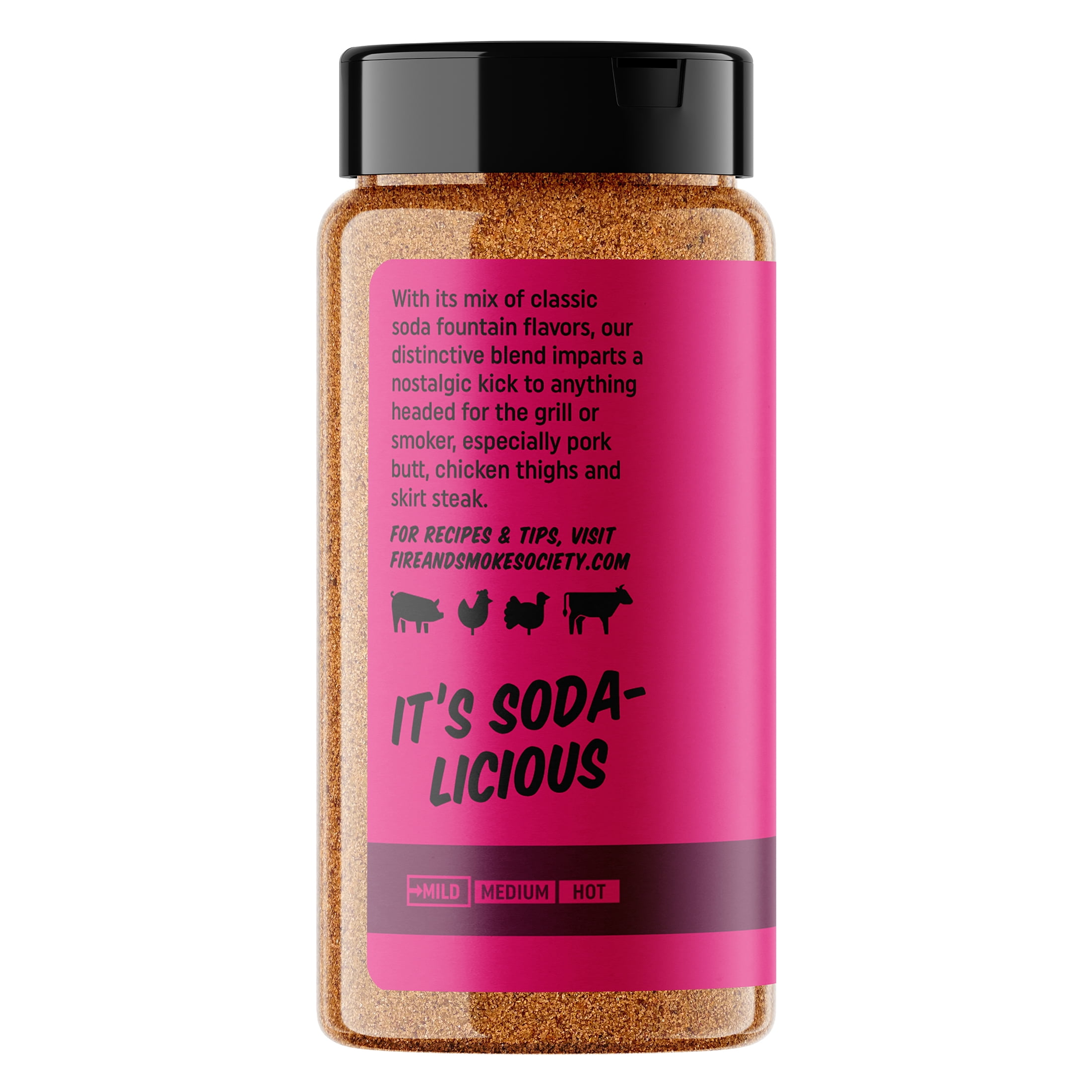Fire & Smoke Society Cherry Cola BBQ Rub, Grill Seasoning, 9.9 oz Mixed Spices & Seasonings
