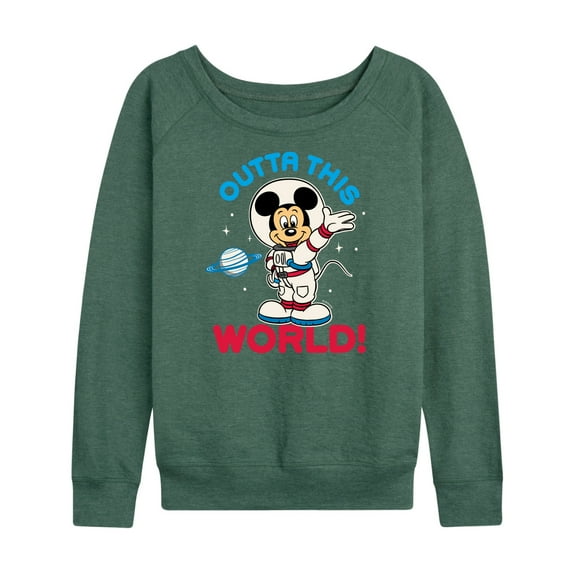 Mickey & Friends - Outta This World - Women's Lightweight French Terry Long Sleeve Shirt