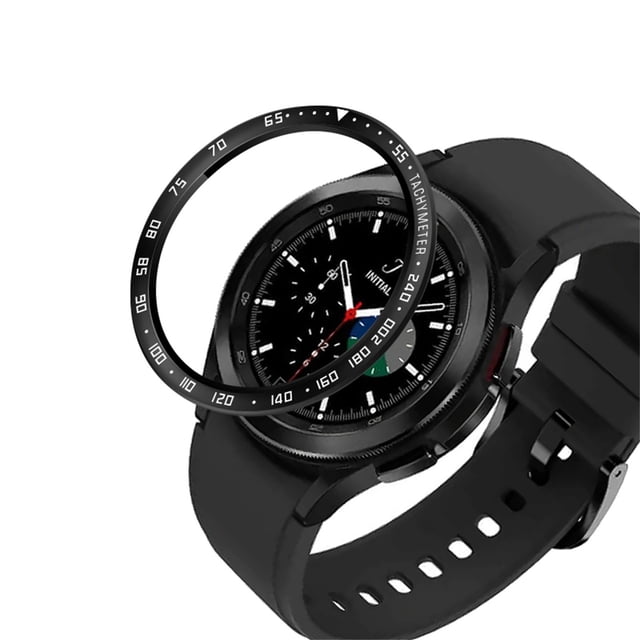 Galaxy Watch4 42mm Metal Watch Bezel with Scratch Protection, Multiple Colors & Patterns, Easy Install & Removal, Stainless Steel Design