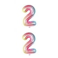 thumbnail image 4 of Bewildely Globos digitales esférica de cumpleaños Fácil de inflar Suministros para fiestas Decoración de compromiso Adorno maravilloso gradiente rampa de gradiente2 2piezas Bewildely CBP381774, 4 of 5