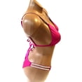 thumbnail image 2 of Victoria's Secret Shine Strap Triangle Bikini Swim 2 Piece Set Color Berry Blush Size Medium/Medium NWT, 2 of 3