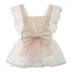 thumbnail image 1 of Gibobby Ropa Para Bebe Infant Girls Fly manga Bowknot Tie Dye tul espalda descubierta recién nacido monos(Blanco, 12-18 Meses), 1 of 5