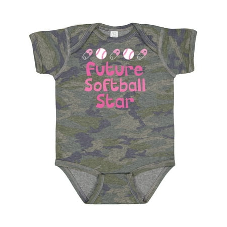 

Inktastic Future Softball Star Girls Baby Bodysuit