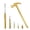 Gold, variant on Red 6 in 1 Multitool Mini Hammer & Screwdriver Set - Camping Hand Tools with Metal Hammer Head