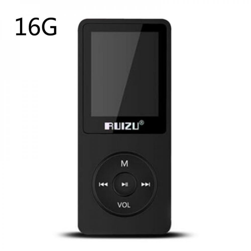16GB 8G 4G RUIZU X02 Sport Mini Lossless HIFI MP3 Music Player Recorder FM Radio 