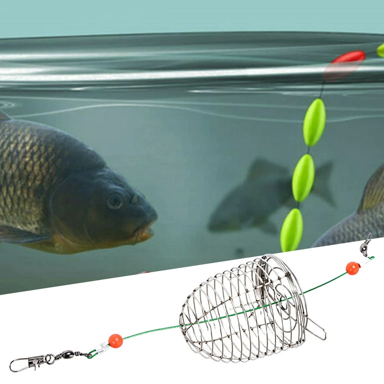 UDIYO Fishing Bait Cage Reusable Compact Size Rust-proof Wear