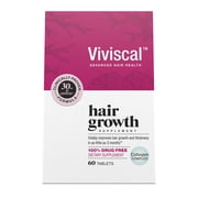 Viviscal Hair Growth Supplements for Women, Thicker Fuller Hair Support for Thinning Hair and Hair Loss, with Biotin and Marine Collagen, Drug-Free, 60 Tablets, 1-Month Supply
