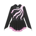 thumbnail image 4 of Alvivi Kids Girls Long Sleeve Figure Ice Skating Dress Gym Leotard Ballet Tutu Dancewear, 4 of 7