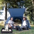thumbnail image 4 of Caja de arena plegable para gatos, caja de arena portátil de viaje para gatos, impermeable, fácil de limpiar para uso en interiores y exteriores, camping, tamaño grande, 45*35 cm (negro), 4 of 4