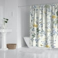 thumbnail image 2 of Waterproof Beautiful Colorful Floral Shower Curtain 72x72 Inch Boho Style Polyester Unique Shower Curtain for Bathroom Hotel Home Decor with 12 Plastic Hooks, 2 of 5