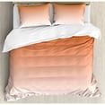 thumbnail image 5 of Ombre Duvet Cover Set, Chocolate and Cream Inspired Digital Colors Ombre Design Modern Abstract Vision, Decorative 3 Piece Bedding Set with 2 Pillow Shams, King Size, Brown and White, by Ambesonne, 5 of 8