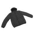 thumbnail image 4 of Chaqueta calefactora para hombres y mujeres USB 3 engranajes Control de temperatura chaqueta calefactora eléctrica abrigo con capucha para invierno negro 4XL, 4 of 10