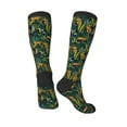 thumbnail image 4 of Haiem Jungle Leopard Yellow Socks, Funny Novelty Crazy Design Cotton Socks Sports Socks Knee High Socks For Men, Women,1Pairs - Gift For Working Friends, 4 of 9