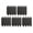 Black-BK Home Decor, variant on JJV 5 Pcs Plastic Garden Fence Picket Fence Edgings for Lawns Flowerbeds Plants Borders Decorative Yard Border Modern Design Weather Resistant Black