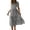 Black, variant on Eagokdc Summer Dresses for Women Crew Neck Loose Casual Beach Short Sleeve Floral Elegant Maxi Dress With Pockets Size S-2XL