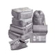 thumbnail image 1 of Minnieouse 8 unids/set bolsa de almacenamiento de equipaje de gran capacidad embalaje ropa zapatos organizador cosméticos bolsa de viaje al aire libre para Envolturas para manijas de equipaje Gris Minnieouse AP012006-02, 1 of 6