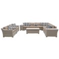 thumbnail image 1 of Coast Ensemble de Meubles de Patio en Osier d'Extérieur 11 Pcs en Blé, 1 of 2