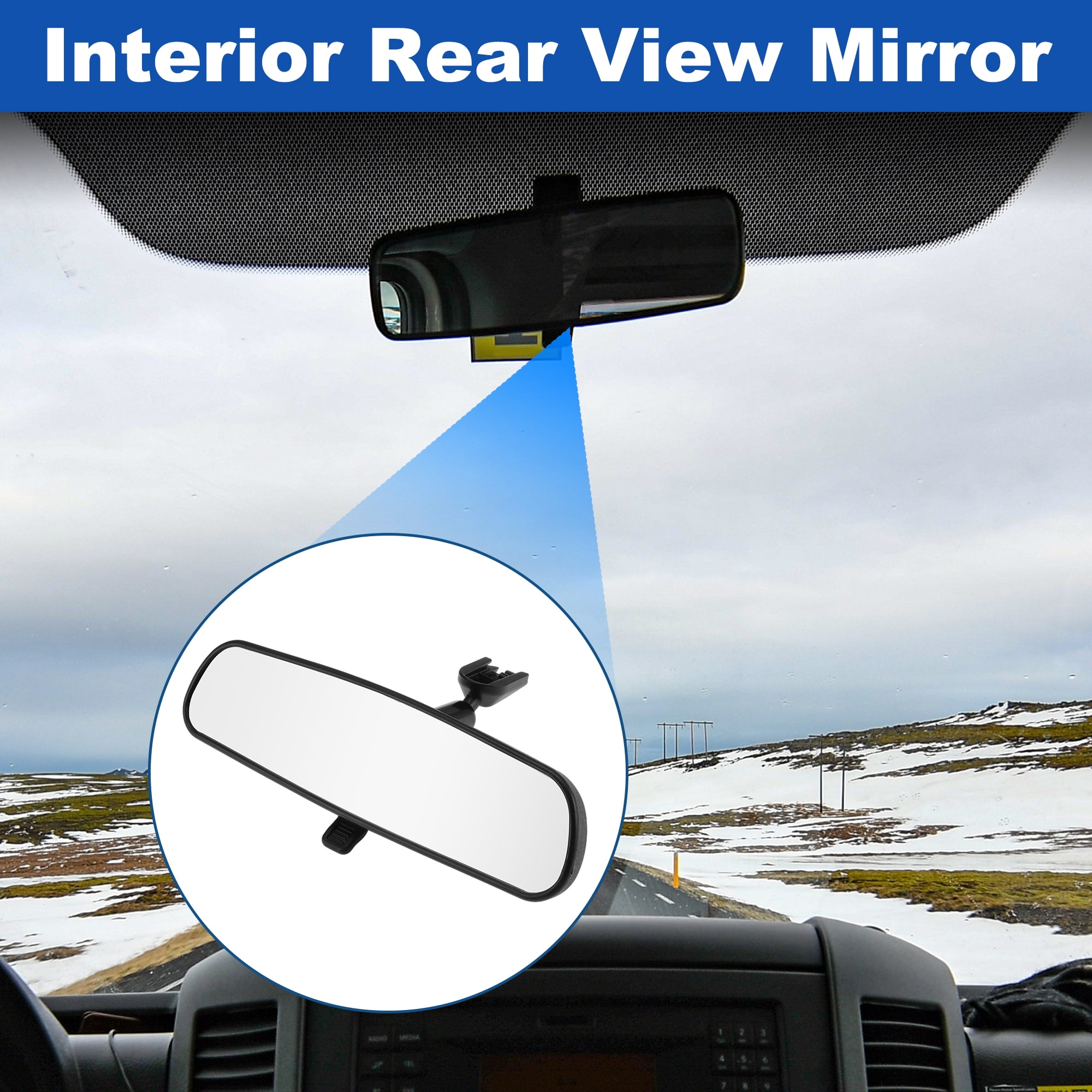 Unique Bargains KD53-69-220B Rearview Mirror Inner Rearview Mirror for Mazda 2 2011-2014