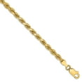 thumbnail image 1 of 14k Yellow Gold 9 Inch 3.5mm Rope Chain Bracelet Anklet, 1 of 5