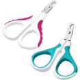 thumbnail image 1 of Lote de 2 ciseaux à griffes de qualité professionalnelle pour chat/chien Lames en acier inoxydable Ideal para la preparación de tu animal de compagnie Bleu + rouge Zhivalor YQ-0142, 1 of 8