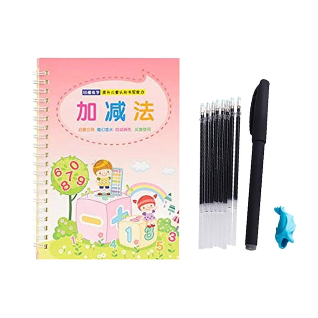 Caligrafía Escritura Reutilizada 1 Cuaderno 1Pluma 1Portalápices 8 Recambios 10ML