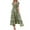 Green, variant on Xunlbb Summer New Women's Dress Bohemian Style Dress V-neck Floral Print Large Hem Long Dress Short Sleeves Trendy Summer Beach Sundress Plus Size S-XXXL