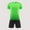 Green, variant on HOMADLES Teen Boys Sets 2 Piece Breathablle Tee and Elastic Waist Short Outfits Green 6 T